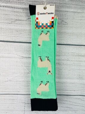 Socks n Socks Women's One Size Knee High Cute Llama Theme Socks - NEW 1 Pair